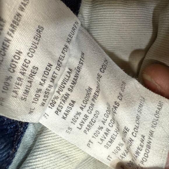 H&M &Denim 36X30 Fit LAD Straight Leg Jeans Distressed Midrise Grunge Streetwear - Picture 8 of 11